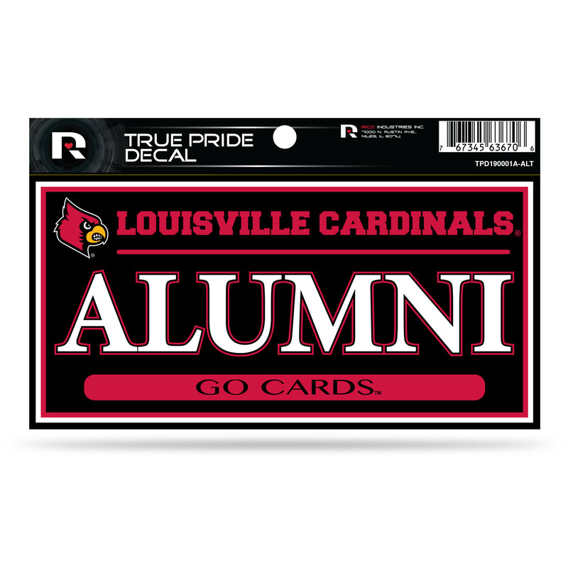 Louisville 3" X 6" True Pride Decal - Alumni (Alternate)
