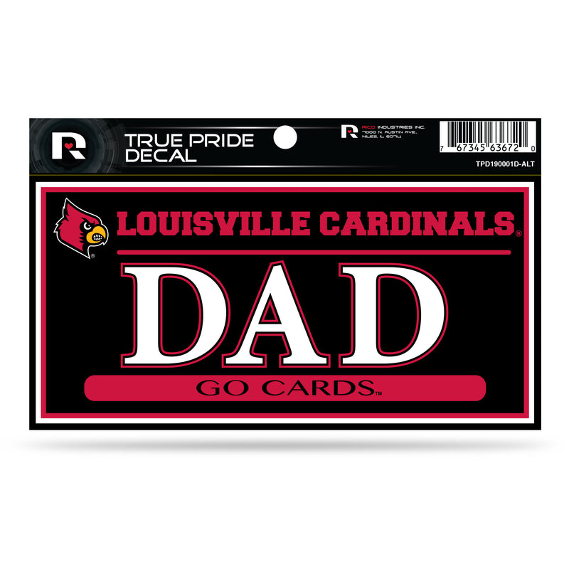 Louisville 3" X 6" True Pride Decal - Dad (Alternate)