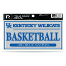 Kentucky University 3" X 6" True Pride Decal - Basketball (Alternate)