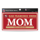49ers 3" X 6" True Pride Decal - Mom
