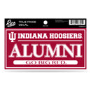 Indiana University 3" X 6" True Pride Decal - Alumni