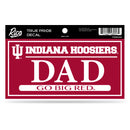Indiana University 3" X 6" True Pride Decal - Dad