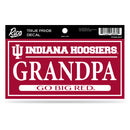 Indiana University 3" X 6" True Pride Decal - Grandpa