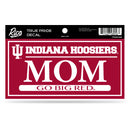 Indiana University 3" x 6" True Pride Decal - Mom