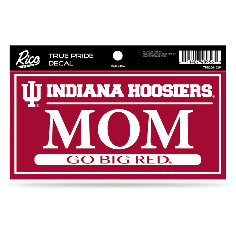 Indiana University 3" x 6" True Pride Decal - Mom