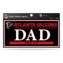 Falcons 3" X 6" True Pride Decal - Dad