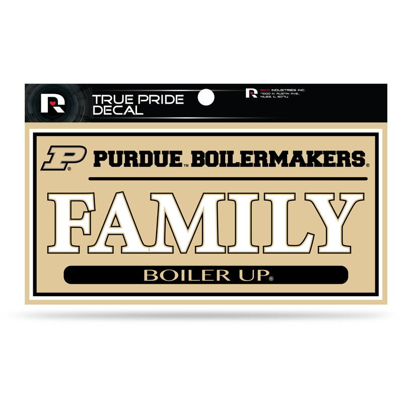 Purdue 3" X 6" True Pride Decal - Family (Alternate)