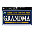Notre Dame 3" X 6" True Pride Decal - Grandma