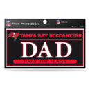 Buccaneers 3" X 6" True Pride Decal - Dad