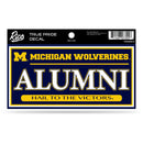Michigan University 3" X 6" True Pride Decal - Alumni