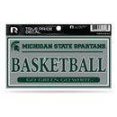 Michigan State 3" X 6" True Pride Decal - Basketball (Alternate)