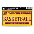 Central Michigan 3" X 6" True Pride Decal - Basketball (Alternate)