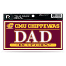 Central Michigan 3" X 6" True Pride Decal - Dad
