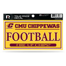 Central Michigan 3" X 6" True Pride Decal - Football (Alternate)