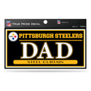 Pittsburgh Steelers 3" X 6" True Pride Decal - Dad