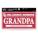 Oklahoma 3" X 6" True Pride Decal - Grandpa