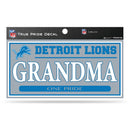 Lions 3" X 6" True Pride Decal - Grandma