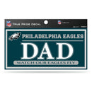 Eagles 3" X 6" True Pride Decal - Dad
