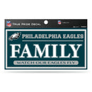 Eagles 3" X 6" True Pride Decal - Family