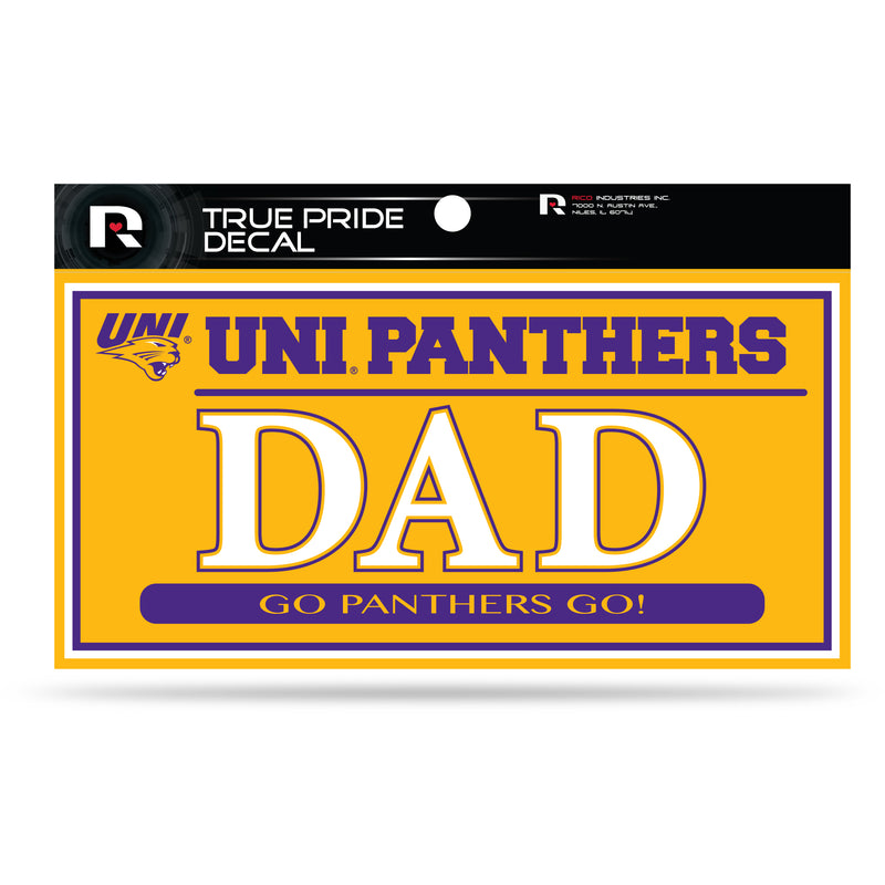 Northern Iowa 3" X 6" True Pride Decal - Dad (Alternate)