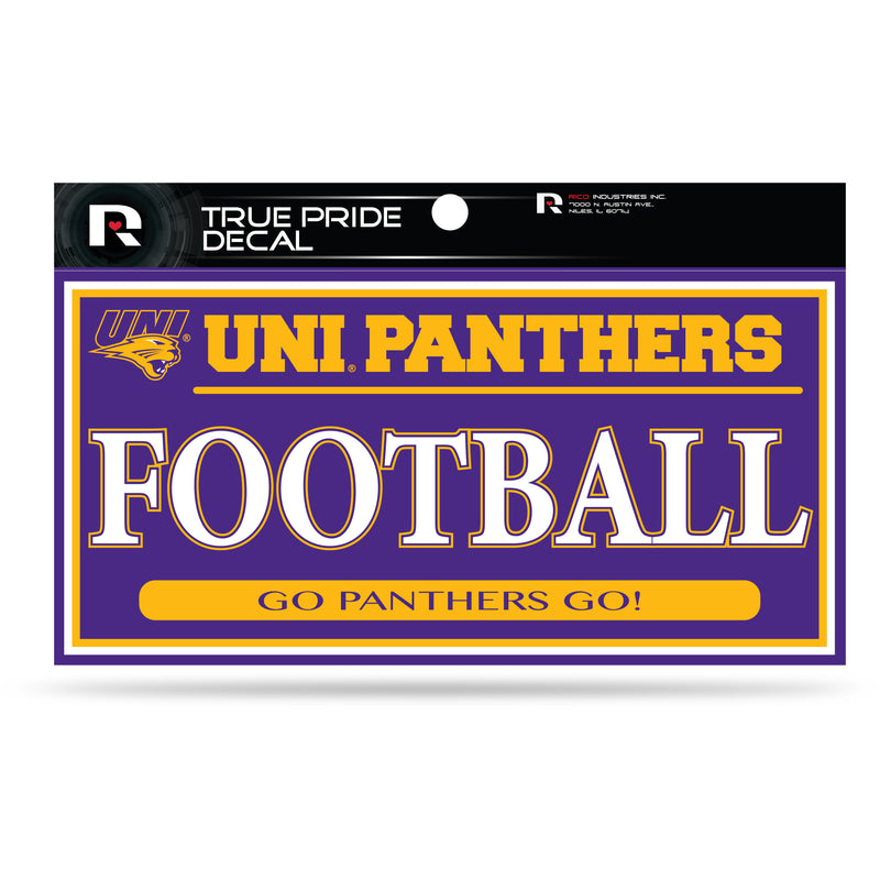 Northern Iowa 3" X 6" True Pride Decal - Football