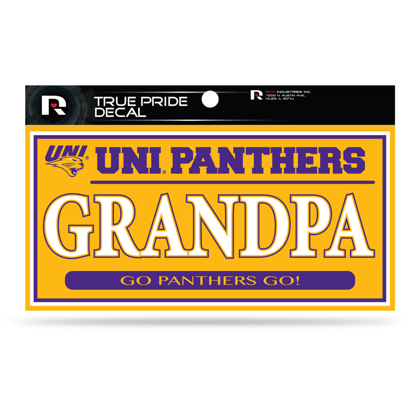 Northern Iowa 3" X 6" True Pride Decal - Grandpa (Alternate)