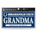 Colts 3" X 6" True Pride Decal - Grandma