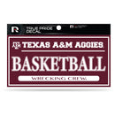 Texas A&M 3" X 6" True Pride Decal - Basketball