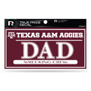 Texas A&M 3" X 6" True Pride Decal - Dad