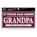 Texas A&M 3" X 6" True Pride Decal - Grandpa