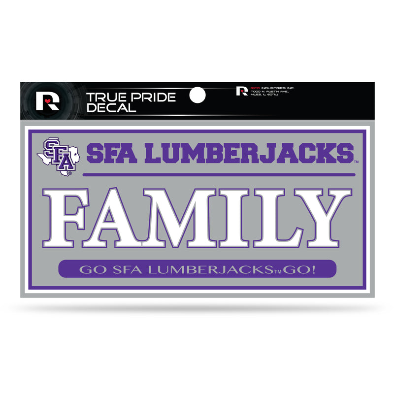 Stephen F. Austin 3" X 6" True Pride Decal - Family (Alternate)