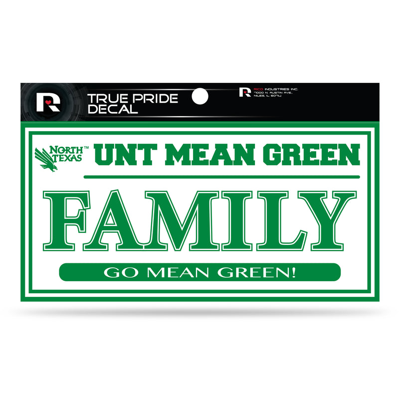 North Texas 3" X 6" True Pride Decal - Family (Alternate)