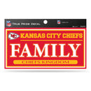 Chiefs 3" X 6" True Pride Decal - Family