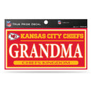 Chiefs 3" X 6" True Pride Decal - Grandma