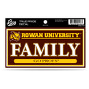Rowan College Of New Jersey Family 3X6 True Pride Decal