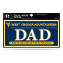 West Virginia 3" X 6" True Pride Decal - Dad