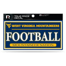 West Virginia University 3" X 6" True Pride Decal - Football