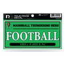 Marshall 3" X 6" True Pride Decal - Football