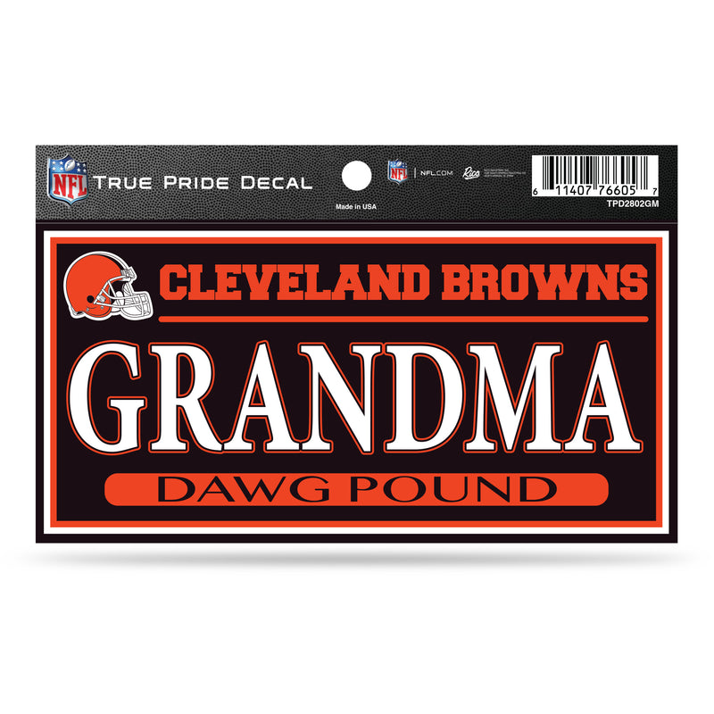 Cleveland Browns True Pride Decal - Grandma