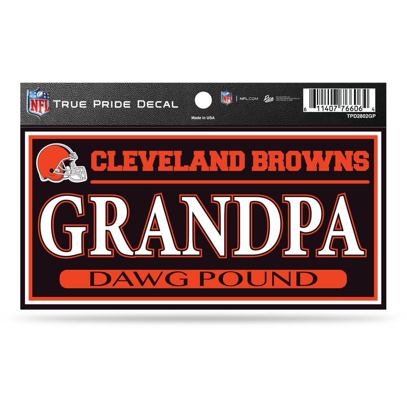Cleveland Browns True Pride Decal - Grandpa
