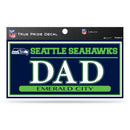 Seahawks 3" X 6" True Pride Decal - Dad