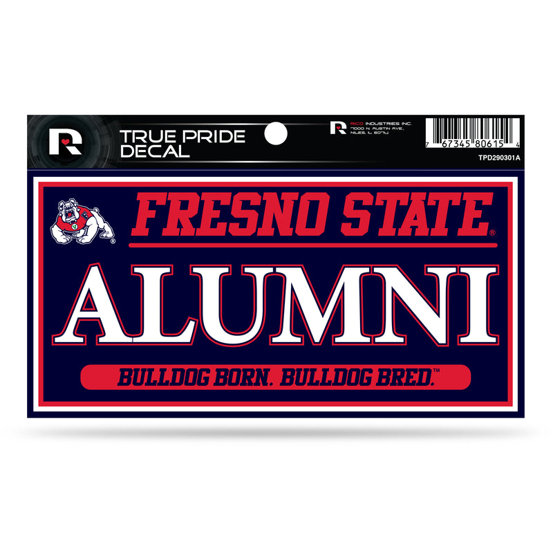 Fresno State 3" X 6" True Pride Decal - Alumni