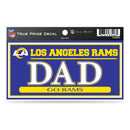 LA Rams True Pride Decal (3" X 6") - Dad