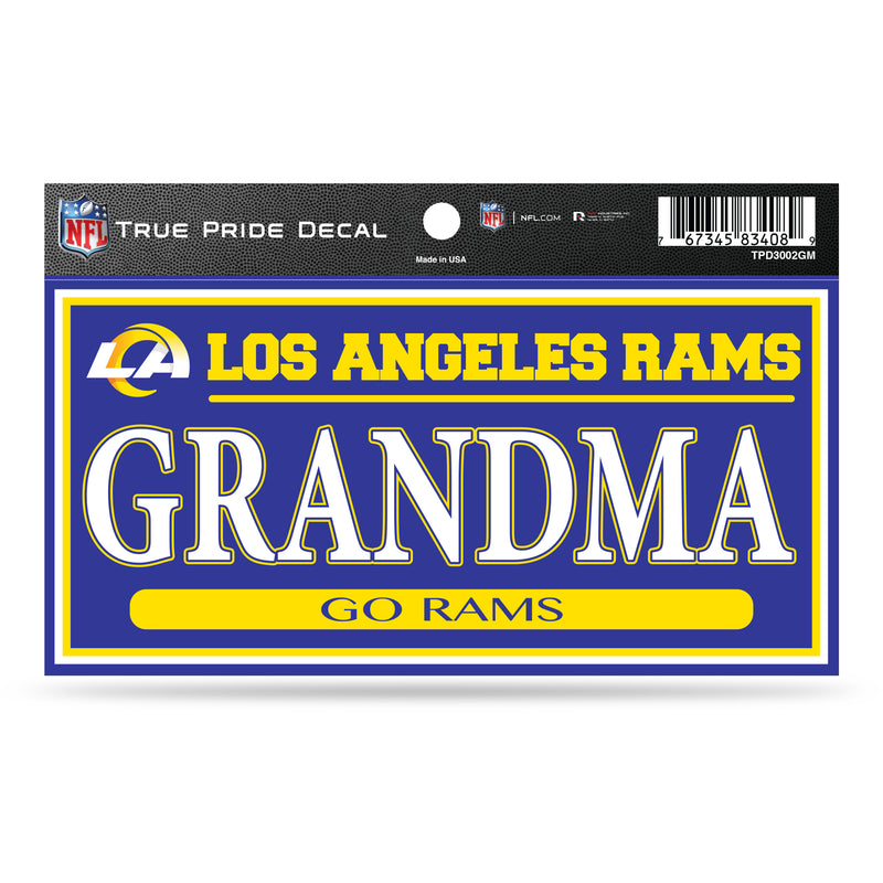 La Rams True Pride Decal (3" X 6") - Grandma