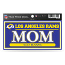 LA Rams 3" X 6" True Pride Decal - Mom