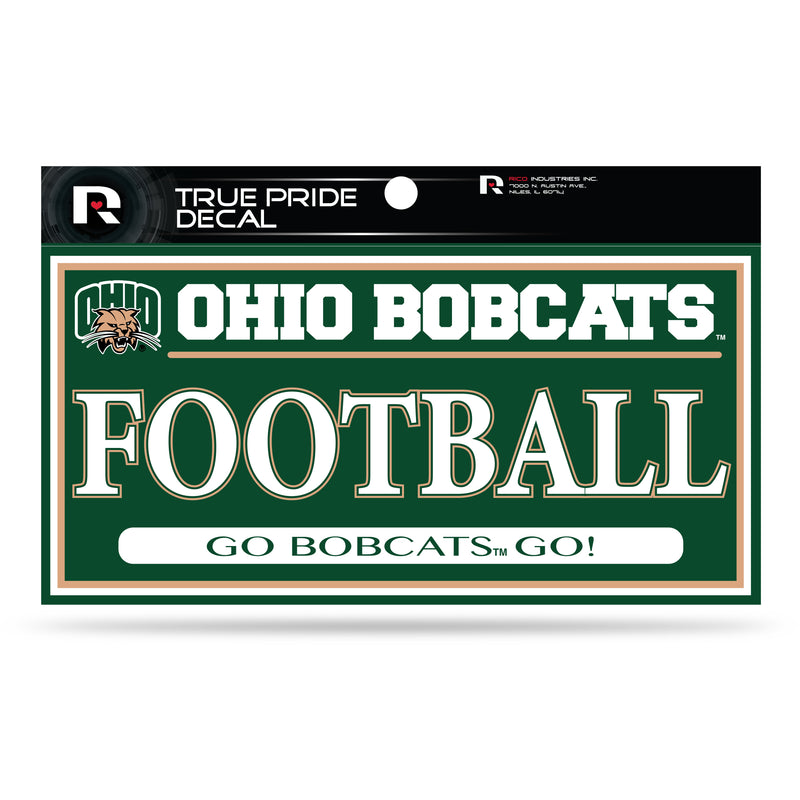 Ohio University 3" X 6" True Pride Decal - Football
