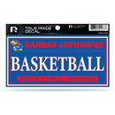 Kansas University 3" X 6" True Pride Decal - Basketball