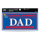 Kansas University 3" X 6" True Pride Decal - Dad