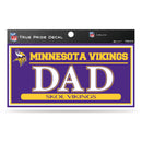 Vikings 3" X 6" True Pride Decal - Dad