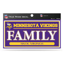 Vikings 3" X 6" True Pride Decal - Family